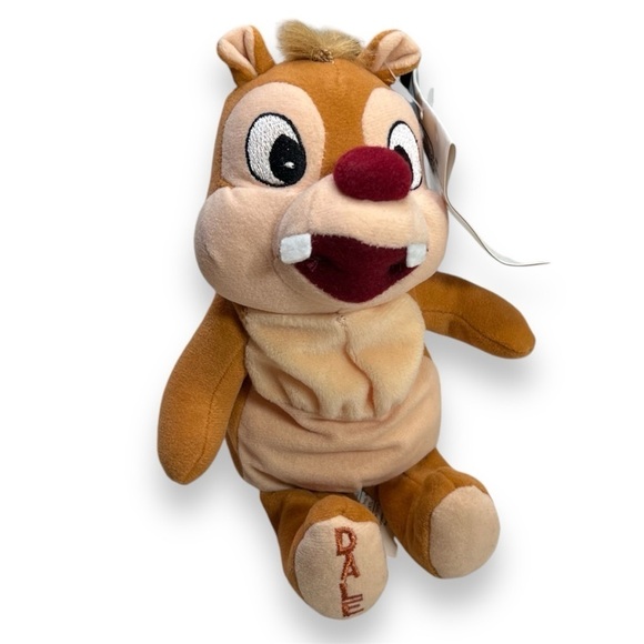 Vintage 90’s Disney Store Dale Mini Bean Bag Plush Doll NWT Chip 'n Dale Parks - Picture 1 of 4